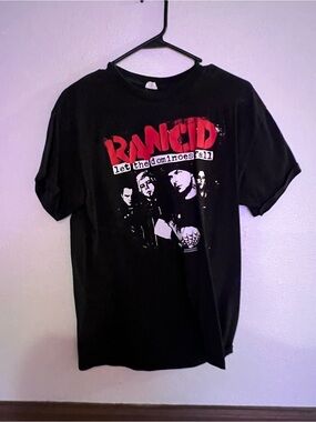 Rancid - 'Let the Dominoes Fall' Black Graphic Tee